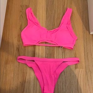 Pink bikini set